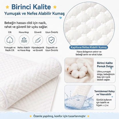 MİR-YA Adjustable Baby Head Support Pillow